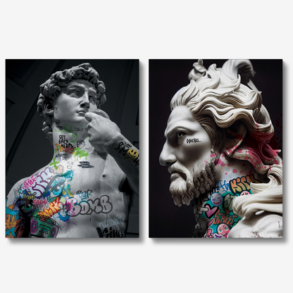 Graffity Statues-Canvas x2