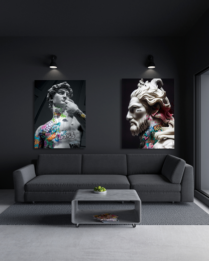 Graffity Statues-Canvas x2